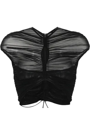 MUGLER Playera corta de malla