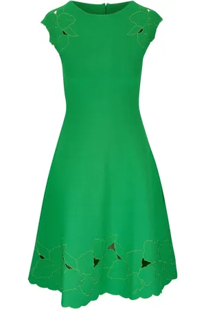Carolina Herrera Vestido midi con bordado floral