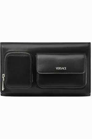 VERSACE Bolsa de mano con estampa del logo