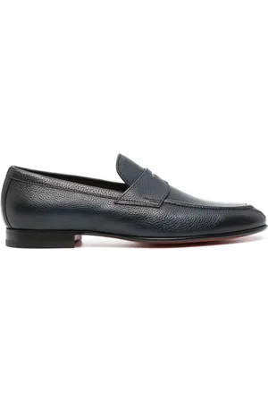 santoni Mocasines con textura granulada