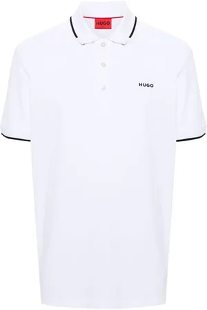 HUGO BOSS Playera tipo polo con aplique del logo