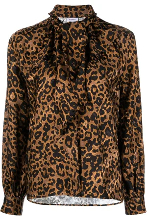 Vetements Blusa con estampado de leopardo