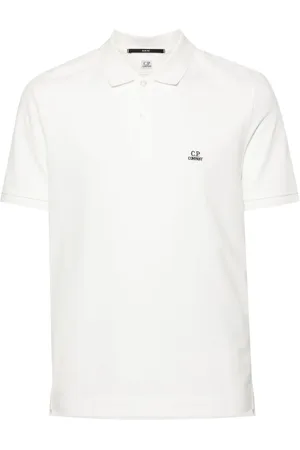 C.P. Company Playera tipo polo con aplique del logo