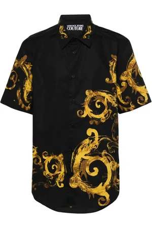 VERSACE Camisa con estampado Watercolor Couture