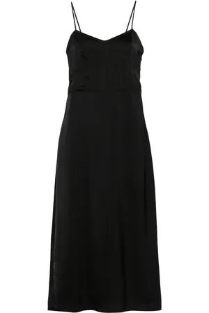 Fabiana Filippi Slip dress con efecto satinado