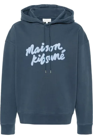 Maison Kitsuné Hoodie con parche del logo