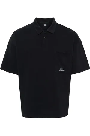 C.P. Company Playera tipo polo con logo bordado