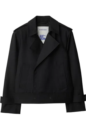 Burberry Chamarra estilo gabardina con doble botonadura