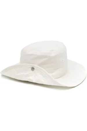 Jil Sander Gorro de pescador con etiqueta del logo