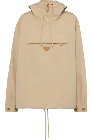 Prada Chamarra rompevientos con logo