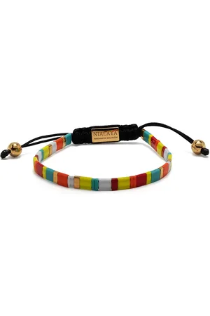 Nialaya Pulsera con cordones y cuentas