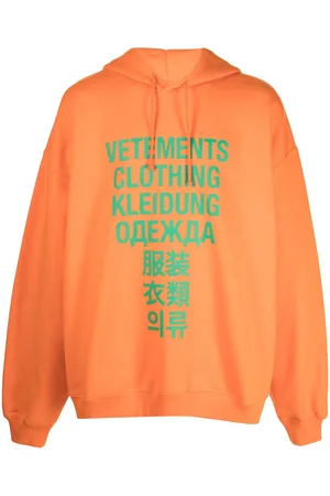 Vetements Hoodie con traducción estampada