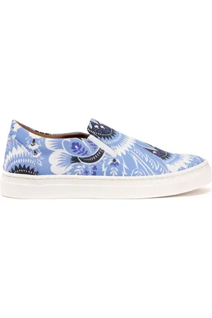 Etro Tenis slip-on con estampado de cachemira