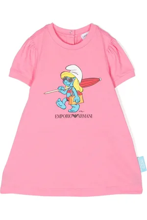 Emporio Armani Vestido con estampado Pitufos