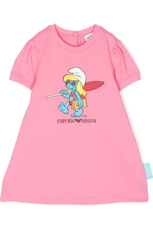 Emporio Armani Vestido con estampado Pitufos