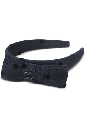 CHANEL Diadema con moño y logo CC 1990-2000