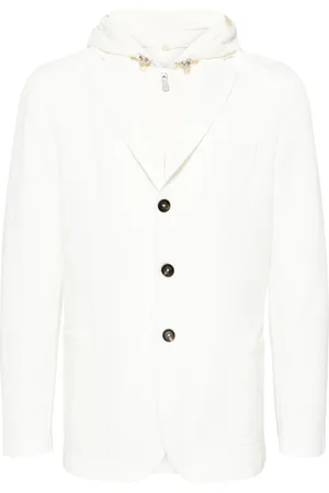 ELEVENTY Blazer con botones y capucha