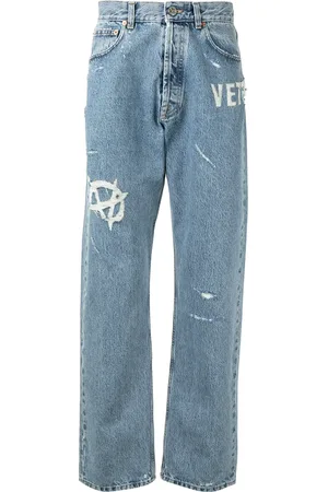 Vetements Jeans rectos con tiro medio