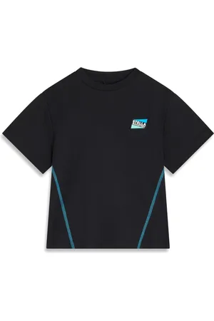 Stella McCartney Playera con logo estampado y costuras en contraste