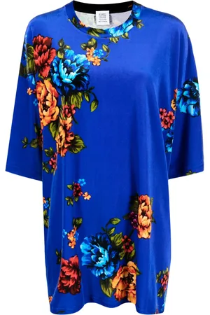 Vetements Blusa manga corta con estampado floral