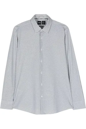 HUGO BOSS Camisa con estampado geométrico