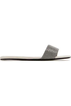 Brunello Cucinelli Flip flops con detalle de cadena Monili