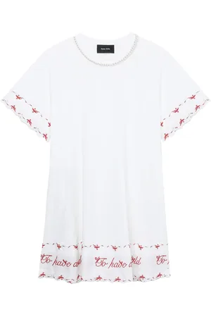 Simone Rocha Vestido camisero con detalle de cuentas