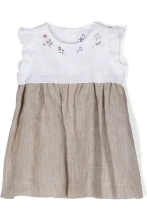 Il gufo Vestido corto con bordado floral