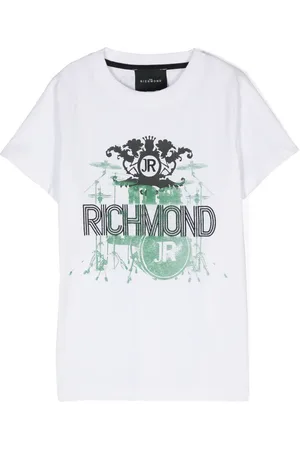 John Richmond Playera con logo estampado
