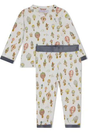 Atelier Choux Set de pantalones con estampado Hot Air Ballon