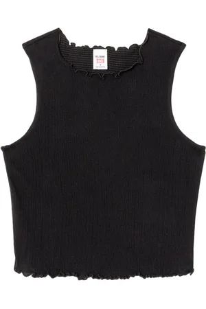 RE/DONE Top con cuello redondo