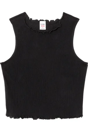 RE/DONE Top con cuello redondo
