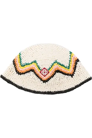 Casablanca Gorro de pescador con motivo en zigzag