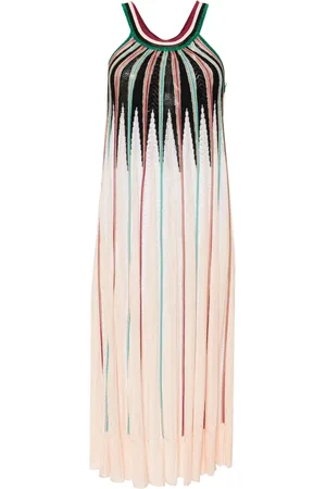 FORTE FORTE Vestido tejido midi con motivo en intarsia