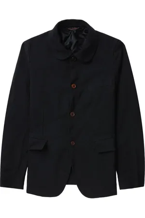 Comme des Garçons Blazer con botones y cuello redondo