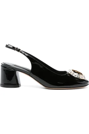 Casadei Zapatillas de charol con tacón de 60mm