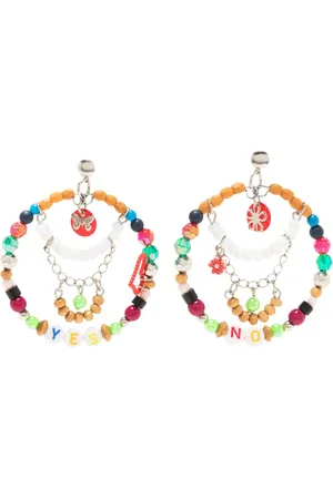 AMIR SLAMA Aretes con detalles mostacillas