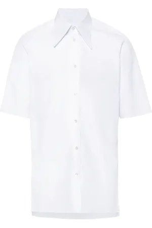Maison Margiela Camisa de popelina manga corta