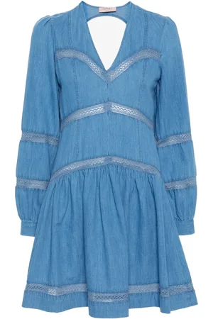 Twin-Set Vestido midi de mezclilla
