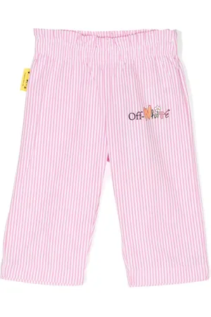 OFF-WHITE Pantalones con motivo de rayas