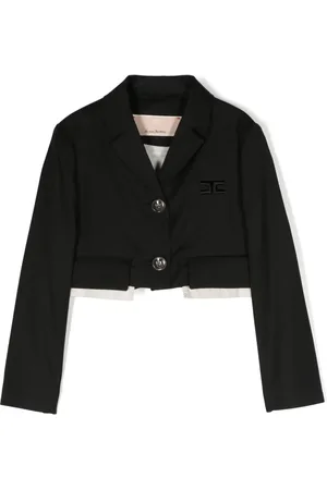 Elisabetta Franchi Blazer de vestir con logo bordado
