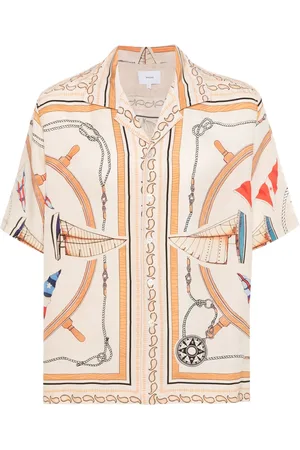 Rhude Camisa de seda Nautica