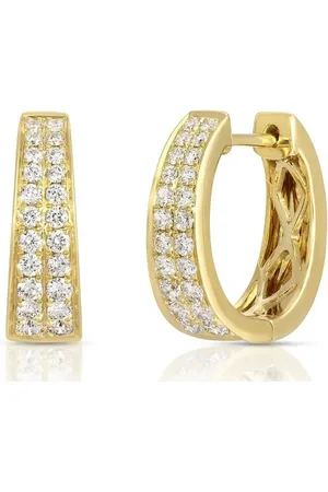 Anita Arracadas Meryl en oro amarillo de 18kt con diamantes