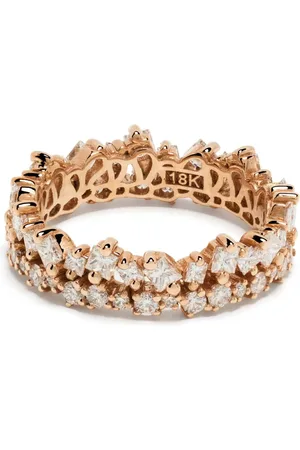 Suzanne Kalan Anillo en oro rosa de 18kt con diamantes