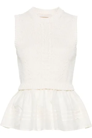 ULLA JOHNSON Top tejido Edda