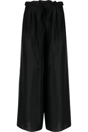 FORTE FORTE Pantalones de seda anchos
