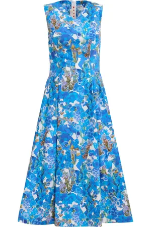 Marni Vestido midi con estampado floral