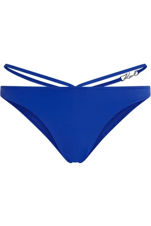 Cotton On Brazilian bikini bottom in blue gingham