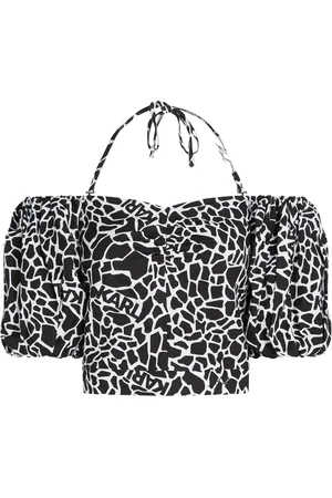 Karl Lagerfeld Blusa con estampado de jirafa