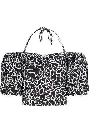 Karl Lagerfeld Blusa con estampado de jirafa